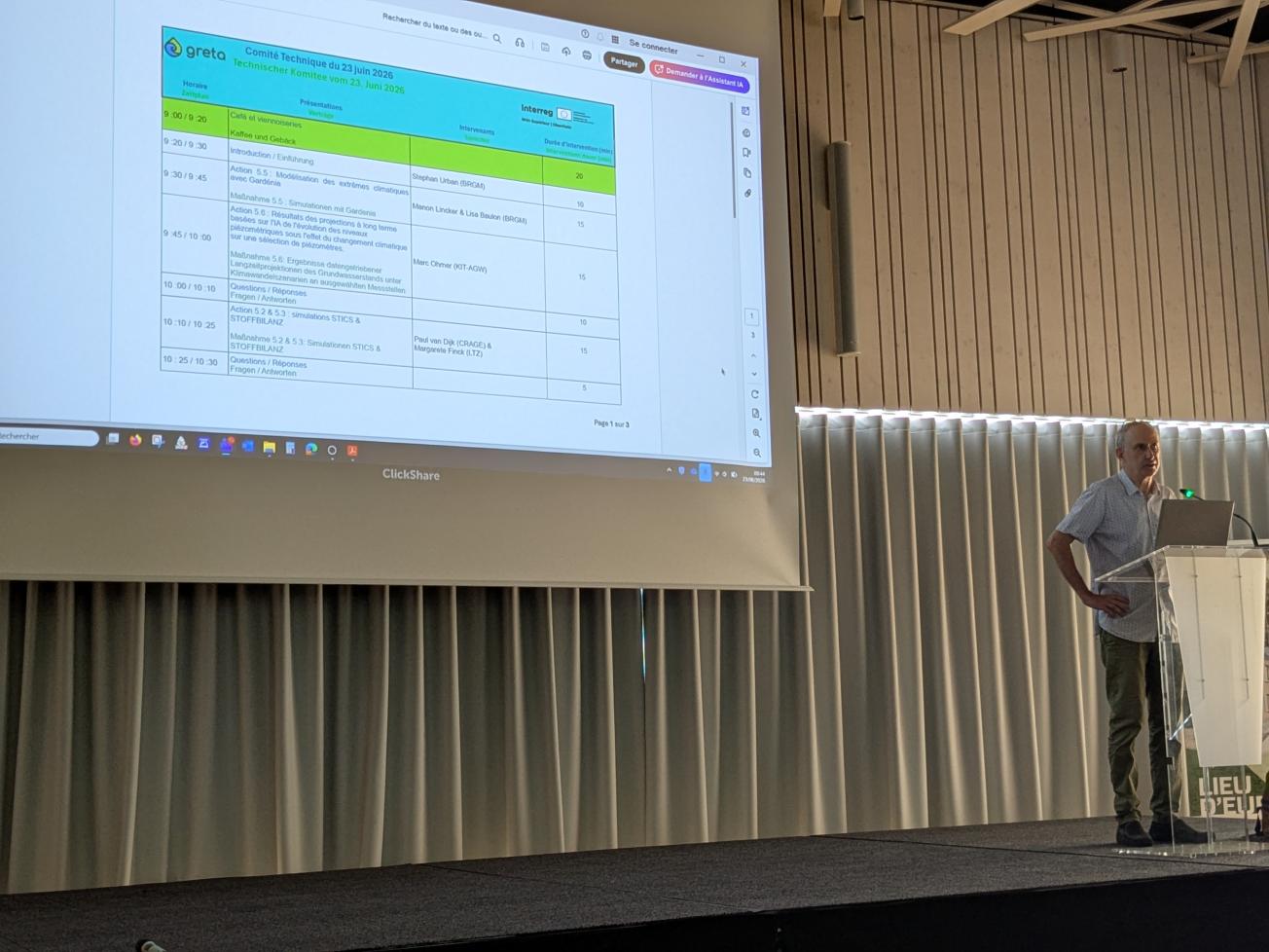 Présentation du programme de la journée par Stephan Urban