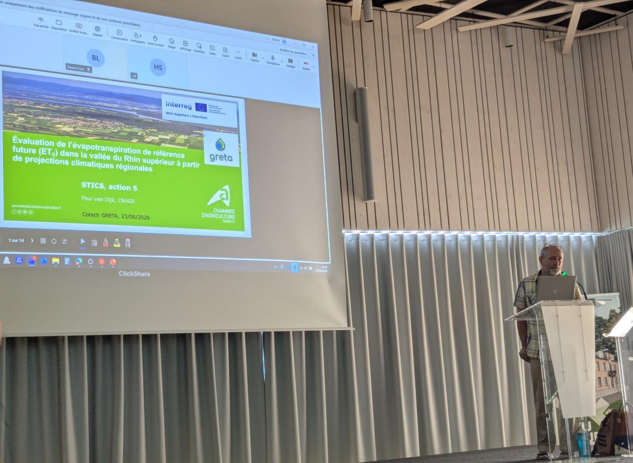 Evaluation de l’évapotranspiration de référence future dans la vallée du Rhin