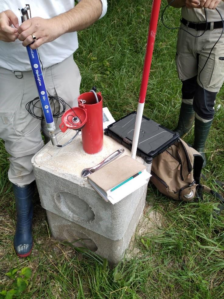 Equipement d'un piézomètre